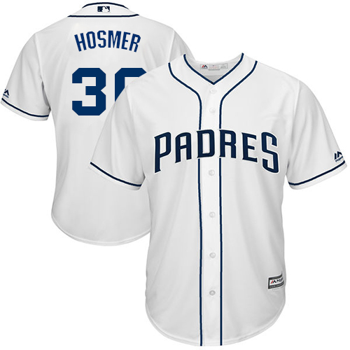 Padres #30 Eric Hosmer White New Cool Base Stitched MLB Jersey - Click Image to Close